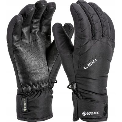 Inny producent Rękawice narciarskie damskie LEKI Sveia GTX Black rozmiar 7.5 Inny producent Rękawice narciarskie damskie LEKI Sveia GTX Black rozmiar 7.5