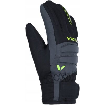 Rękawice narciarskie dziecięce VIKING Flinx Ski Kids z membraną czarne Rękawice narciarskie dziecięce VIKING Flinx Ski Kids z membraną czarne