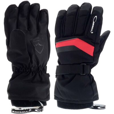 RĘKAWICE NARCIARSKIE MĘSKIE CAMBELL SOFTSHELL XL CZARNO CZERWONE RĘKAWICE NARCIARSKIE MĘSKIE CAMBELL SOFTSHELL XL CZARNO CZERWONE