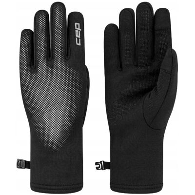Rękawiczki Sportowe Odblaskowe Unisex Czarne Core Run Cep S Rękawiczki Sportowe Odblaskowe Unisex Czarne Core Run Cep S