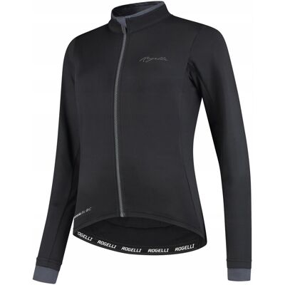 Rogelli Essential Czarna Koszulka Rowerowa z Długim Rękawem XL - Koszulka Rogelli Essential Czarna Koszulka Rowerowa z Długim Rękawem XL - Koszulka