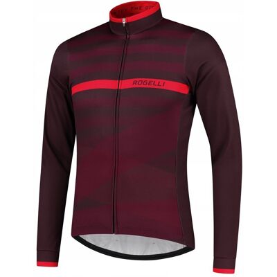 Rogelli Stripe Męska Ocieplana Bluza Sportowa Rowerowa Rogelli Stripe Męska Ocieplana Bluza Sportowa Rowerowa