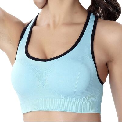 Inny producent SHEKINI Damski Biustonosz Sportowy Siłownia Fitness Joga Niebieski L Inny producent SHEKINI Damski Biustonosz Sportowy Siłownia Fitness Joga Niebieski L