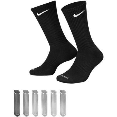 Skarpetki sportowe Nike Everyday Plus Cush Crew czarne 6par 132 SX6897-010 Skarpetki sportowe Nike Everyday Plus Cush Crew czarne 6par 132 SX6897-010