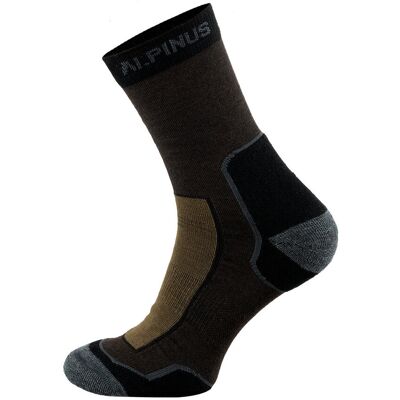Skarpety merino coolmax Alpinus Sveg brązowo-czarne para 35-38 Skarpety merino coolmax Alpinus Sveg brązowo-czarne para 35-38