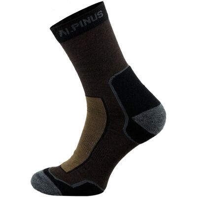 Skarpety trekkingowe merino coolmax Alpinus Sveg brązowy - 43-46 Skarpety trekkingowe merino coolmax Alpinus Sveg brązowy - 43-46