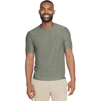Skechers Go Dri All Day Tee Ts107-Gnbk, Mężczyzna, T-Shirt Kompresyjny, Zielony Skechers Go Dri All Day Tee Ts107-Gnbk, Mężczyzna, T-Shirt Kompresyjny, Zielony