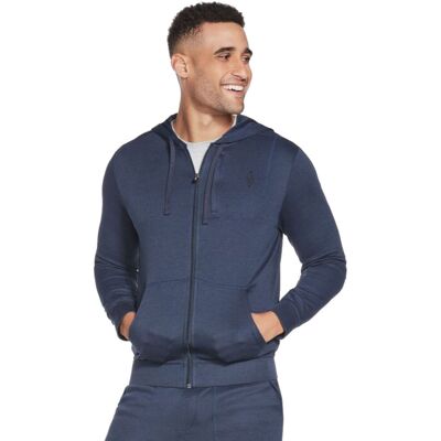 Skechers Go Knite Pique Full Zip Hoodie M3ja154-Nvy Męska Bluza Sportowa Granatowa Skechers Go Knite Pique Full Zip Hoodie M3ja154-Nvy Męska Bluza Sportowa Granatowa