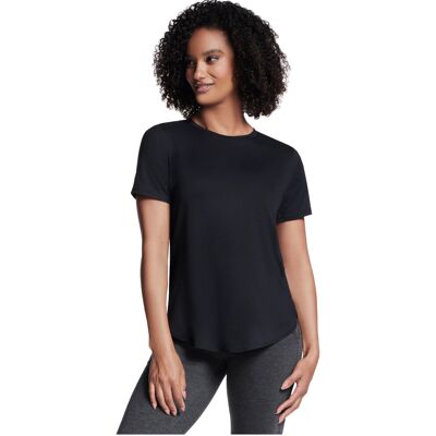 Skechers Godri Swift Tunic Tee Ts105-Blk, Kobieta, T-Shirt Kompresyjny, Czarny Skechers Godri Swift Tunic Tee Ts105-Blk, Kobieta, T-Shirt Kompresyjny, Czarny