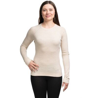 Smartwool Koszulka Termoaktywna Damska Classic Thermal Merino Base Layer Crew Women Kremowa Xs Smartwool Koszulka Termoaktywna Damska Classic Thermal Merino Base Layer Crew Women Kremowa Xs