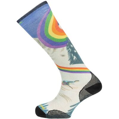 Smartwool Skarpety Narciarskie Damskie Ski Zero Cushion Rainbow Trails Print Multikolor S_34_37 Smartwool Skarpety Narciarskie Damskie Ski Zero Cushion Rainbow Trails Print Multikolor S_34_37