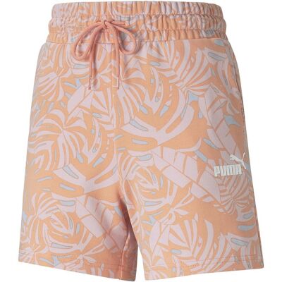 Spodenki Damskie Sportowe Puma Floral Vibes R.M Luźne Szorty Wysoki Stan Spodenki Damskie Sportowe Puma Floral Vibes R.M Luźne Szorty Wysoki Stan