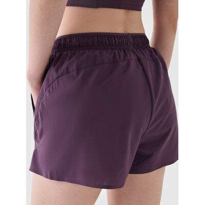 Spodenki do biegania damskie 4F 4FWAW24TFSHF0758-50S Fioletowy XL Spodenki do biegania damskie 4F 4FWAW24TFSHF0758-50S Fioletowy XL