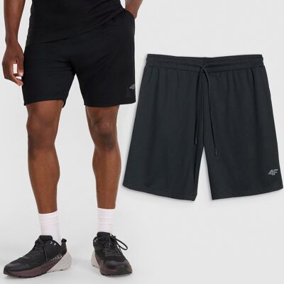 Spodenki Męskie 4F Sportowe Szorty Treningowe Czarne 4FWAW25TFSHM1000 L Spodenki Męskie 4F Sportowe Szorty Treningowe Czarne 4FWAW25TFSHM1000 L