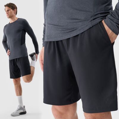 Spodenki Męskie 4F Sportowe Szorty Treningowe Czarne 4FWSS25TFSHM0911 Czarny XXL Spodenki Męskie 4F Sportowe Szorty Treningowe Czarne 4FWSS25TFSHM0911 Czarny XXL