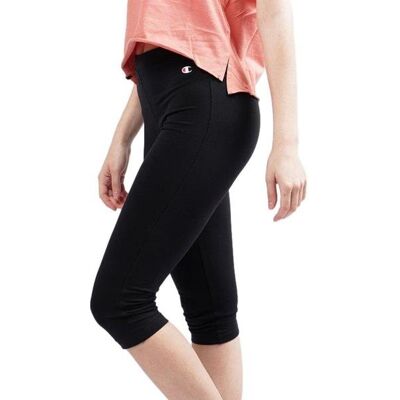 Spodnie damskie Champion 114904KK001 3/4 LEGGINGS Czarne Spodnie damskie Champion 114904KK001 3/4 LEGGINGS Czarne