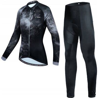 Spodnie Rowerowe Bluza Ocieplany Komplet Damski Z Wkładką Żelową X-Tiger XL Spodnie Rowerowe Bluza Ocieplany Komplet Damski Z Wkładką Żelową X-Tiger XL