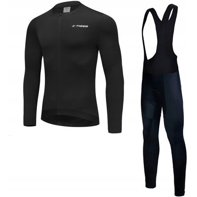 Spodnie Rowerowe Bluza Ocieplany Komplet Męski Z Wkładką Żelową X-Tiger XL Spodnie Rowerowe Bluza Ocieplany Komplet Męski Z Wkładką Żelową X-Tiger XL