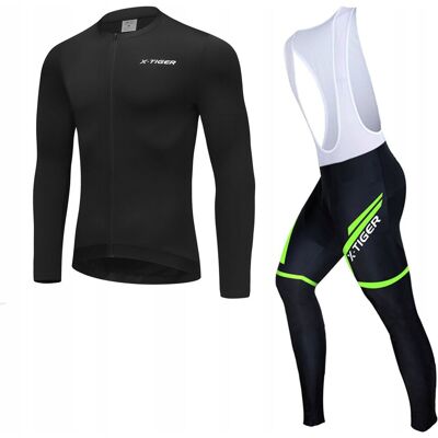 Spodnie Rowerowe Bluza Ocieplany Komplet Męski Z Wkładką Żelową X-Tiger XL Spodnie Rowerowe Bluza Ocieplany Komplet Męski Z Wkładką Żelową X-Tiger XL
