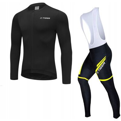 Spodnie Rowerowe Bluza Ocieplany Komplet Męski Z Wkładką Żelową X-Tiger XL Spodnie Rowerowe Bluza Ocieplany Komplet Męski Z Wkładką Żelową X-Tiger XL