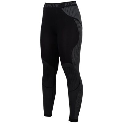 Spodnie termoaktywne damskie Alpinus Active Base Layer czarno-szare L Spodnie termoaktywne damskie Alpinus Active Base Layer czarno-szare L