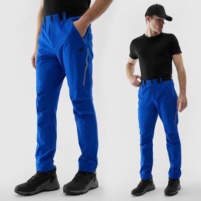 Spodnie Trekkingowe Męskie 4F Sportowe Szybkoschnące Niebieskie 4FWSS24TFTRM482 XL Niebieski Spodnie Trekkingowe Męskie 4F Sportowe Szybkoschnące Niebieskie 4FWSS24TFTRM482 XL Niebieski