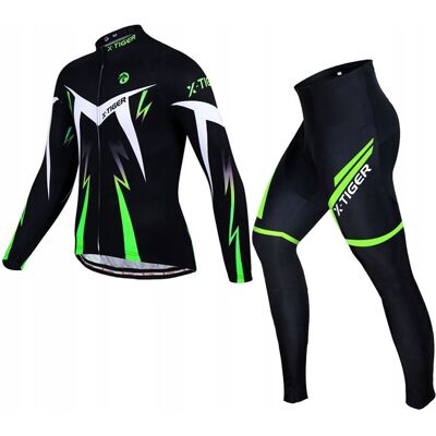 X-Tiger STRÓJ ROWEROWY KOMPLET KOLARSKI BLUZA GETRY LEGGINSY SPODNIE OCIEPLANY 6XL X-Tiger STRÓJ ROWEROWY KOMPLET KOLARSKI BLUZA GETRY LEGGINSY SPODNIE OCIEPLANY 6XL