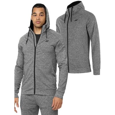 Szara Bluza sportowa męska Treningowa 4F Blmf350 R-M Szara Bluza sportowa męska Treningowa 4F Blmf350 R-M