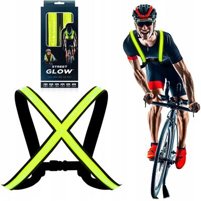 Easypix Szelki Kamizelka Oświetlenie Led Streetglow L/xl Do Biegania / Na Rower / Motor Easypix Szelki Kamizelka Oświetlenie Led Streetglow L/xl Do Biegania / Na Rower / Motor