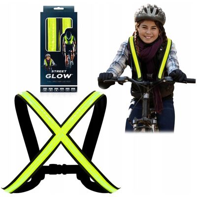 Easypix Szelki Kamizelka Oświetlenie Led Streetglow S/m Dla Dzieci / Do Biegania / Na Rower Easypix Szelki Kamizelka Oświetlenie Led Streetglow S/m Dla Dzieci / Do Biegania / Na Rower