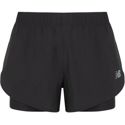 Balance Szorty damskie NB WS51465BK SPORT 2-IN-1 3 Czarne Balance Szorty damskie NB WS51465BK SPORT 2-IN-1 3 Czarne