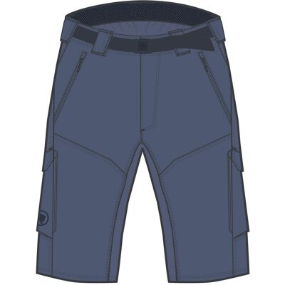 Inny producent Szorty Endura Hummvee Short Bin - Niebieski - L Inny producent Szorty Endura Hummvee Short Bin - Niebieski - L