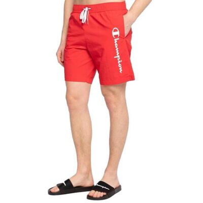Szorty męskie Champion 216069RS005 BEACHSHORT Czerwone Szorty męskie Champion 216069RS005 BEACHSHORT Czerwone