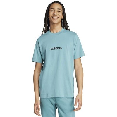 T-Shirt adidas Linear SJ Tee JX5707 zielony M Adidas T-Shirt adidas Linear SJ Tee JX5707 zielony M Adidas