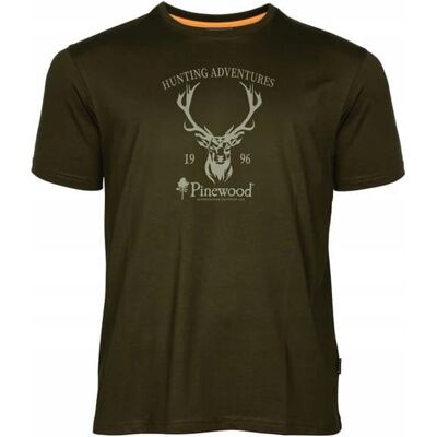 T-Shirt Koszulka Myśliwska Pinewood Red Deer 5452 Green 3xl T-Shirt Koszulka Myśliwska Pinewood Red Deer 5452 Green 3xl