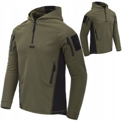 Helikon-Tex Taktyczna Męska Bluza Z Kapturem Helikon Range Hoodie Olive / Czarna 3XL Helikon-Tex Taktyczna Męska Bluza Z Kapturem Helikon Range Hoodie Olive / Czarna 3XL