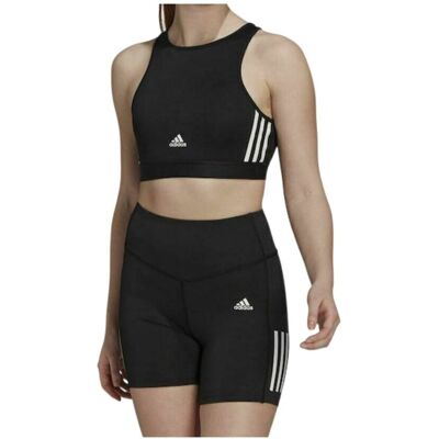 Top damski Adidas Hyperglam Aeroready biustonosz sportowy czarny-S Top damski Adidas Hyperglam Aeroready biustonosz sportowy czarny-S