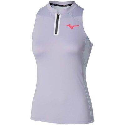 Top Tenisowy Mizuno Daybreakers Printed Tank Fioletowy L Top Tenisowy Mizuno Daybreakers Printed Tank Fioletowy L