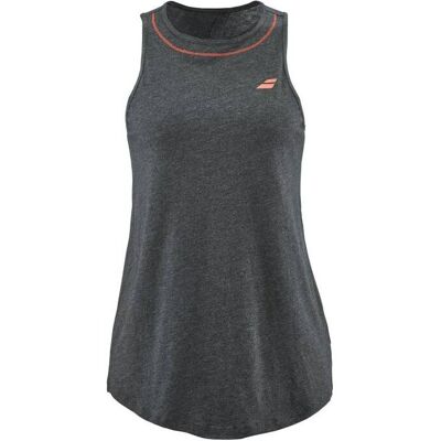 Top z bawełną Babolat Exercise - Black Hthr rozmiar XS Top z bawełną Babolat Exercise - Black Hthr rozmiar XS