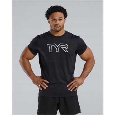 TYR Koszulka męska t-shirt sportowy na siłownię AIRTEC czarny rozmiar L TYR Koszulka męska t-shirt sportowy na siłownię AIRTEC czarny rozmiar L