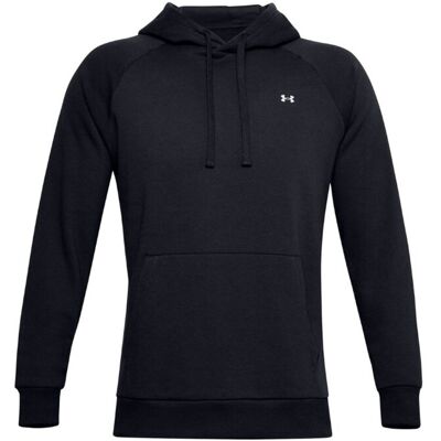 Under Armour Bluza treningowa Męska 1357092-001 RIVAL FLEECE HOODIE czarny XXL Under Armour Bluza treningowa Męska 1357092-001 RIVAL FLEECE HOODIE czarny XXL