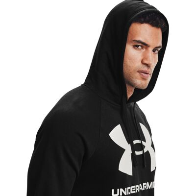 Under Armour Bluza treningowa Męska 1357093-001 RIVAL FLEECE BIG LOGO HD czarny XL Under Armour Bluza treningowa Męska 1357093-001 RIVAL FLEECE BIG LOGO HD czarny XL