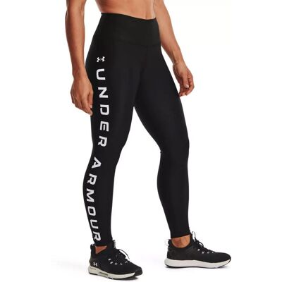 Under Armour HG No-Slip Waistband Branded Leggings 1361046-001, Kobieta, Leginsy, Czarne Under Armour HG No-Slip Waistband Branded Leggings 1361046-001, Kobieta, Leginsy, Czarne