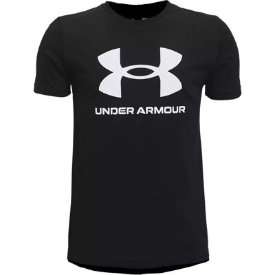 Under Armour Koszulka dziecięca, Y Sportstyle Logo SS 1363282 001, czarny, rozmiar XL Under Armour Koszulka dziecięca, Y Sportstyle Logo SS 1363282 001, czarny, rozmiar XL