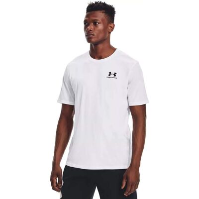Under Armour Koszulka Męska 1326799-100 Sportstyle Left Chest Ss Biały L Under Armour Koszulka Męska 1326799-100 Sportstyle Left Chest Ss Biały L