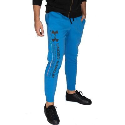Under Armour Spodnie dresowe Męskie 1370345-474 Rival Fleece Chroma Pants niebieskie S Under Armour Spodnie dresowe Męskie 1370345-474 Rival Fleece Chroma Pants niebieskie S