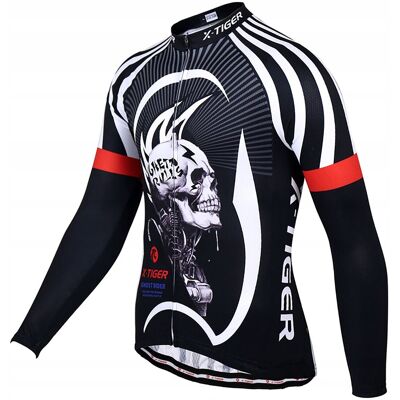 X-TIGER Bluza Rowerowa Kolarska Męska Dopasowana Ocieplona WYGODA JESIEŃ S X-TIGER Bluza Rowerowa Kolarska Męska Dopasowana Ocieplona WYGODA JESIEŃ S