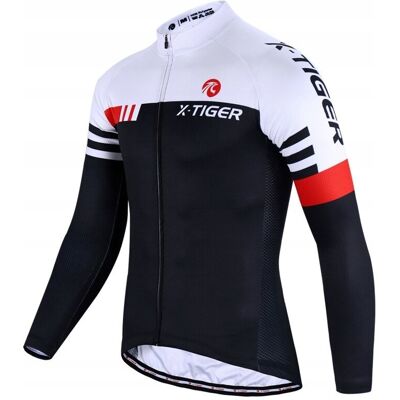 X-TIGER Bluza Rowerowa Kolarska Męska Dopasowana Ocieplona WYGODA JESIEŃ S X-TIGER Bluza Rowerowa Kolarska Męska Dopasowana Ocieplona WYGODA JESIEŃ S
