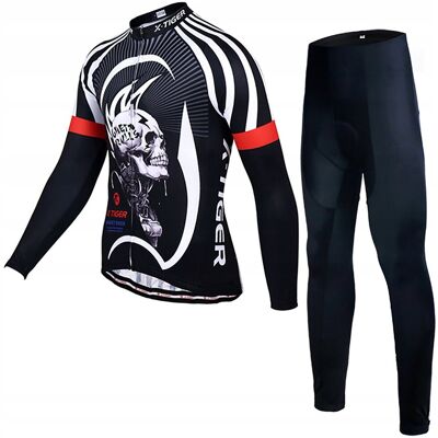 X-Tiger Strój Rowerowy Kolarski Komplet Zestaw Bluza Leginsy Getry Zima S X-Tiger Strój Rowerowy Kolarski Komplet Zestaw Bluza Leginsy Getry Zima S