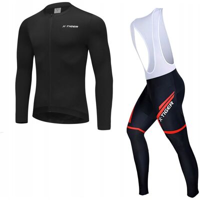 X-TIGER Strój Rowerowy Komplet Kolarski Zestaw Bluza Leginsy TERMO S X-TIGER Strój Rowerowy Komplet Kolarski Zestaw Bluza Leginsy TERMO S